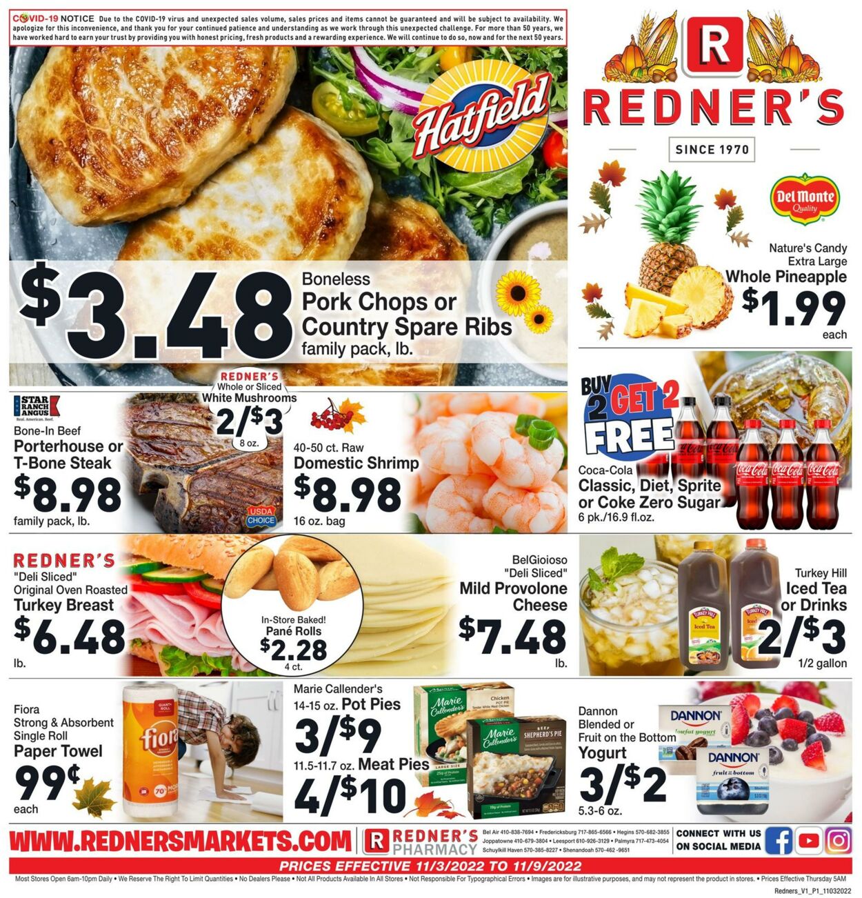 Weekly ad Redner's Markets 11/03/2022 - 11/09/2022