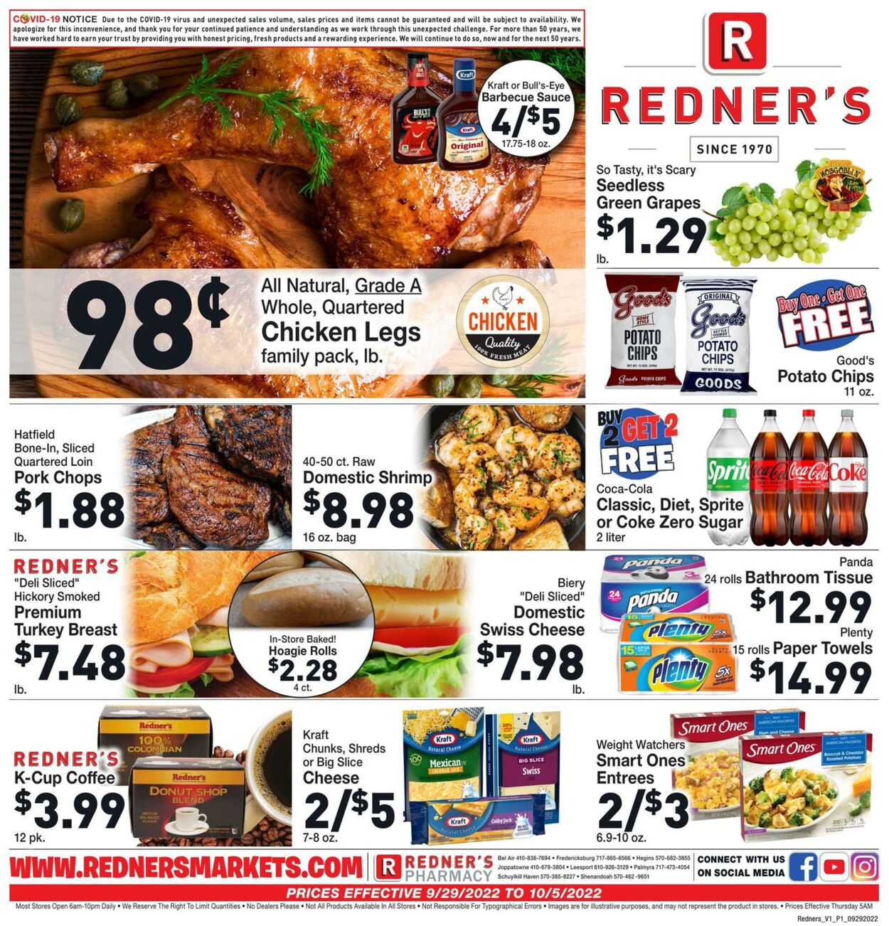 Weekly ad Redner's Markets 09/29/2022-10/05/2022