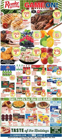 Weekly ad Remke Markets 11/20/2025 - 11/26/2025