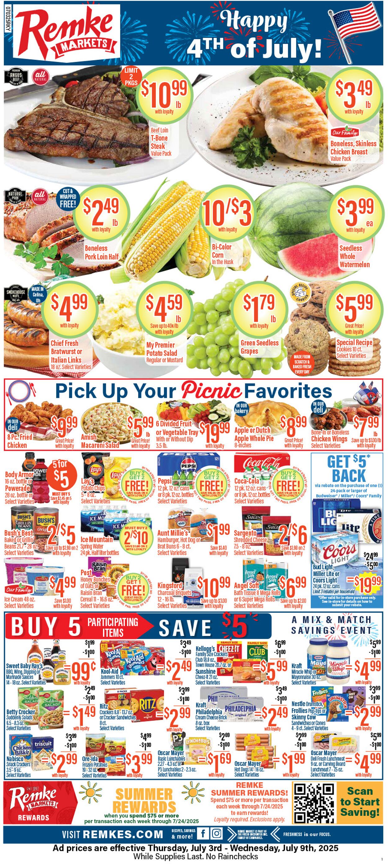 Weekly ad Remke Markets 07/03/2025 - 07/09/2025