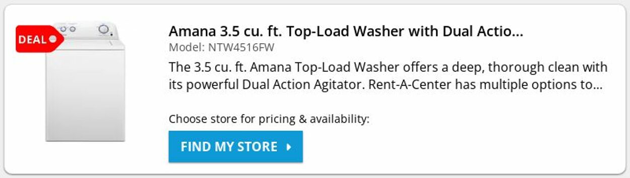 Weekly ad Rent-A-Center 06/30/2025 - 07/09/2025