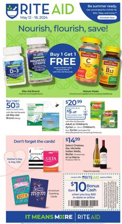 Weekly ad Rite Aid 05/11/2024 - 05/17/2024