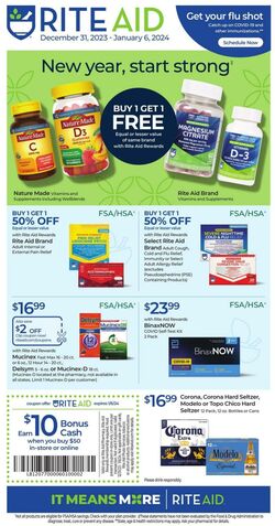Weekly ad Rite Aid 12/31/2023 - 01/06/2024