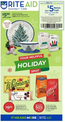 Weekly ad Rite Aid 12/01/2024 - 12/07/2024