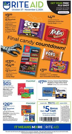 Weekly ad Rite Aid 10/20/2024 - 10/26/2024