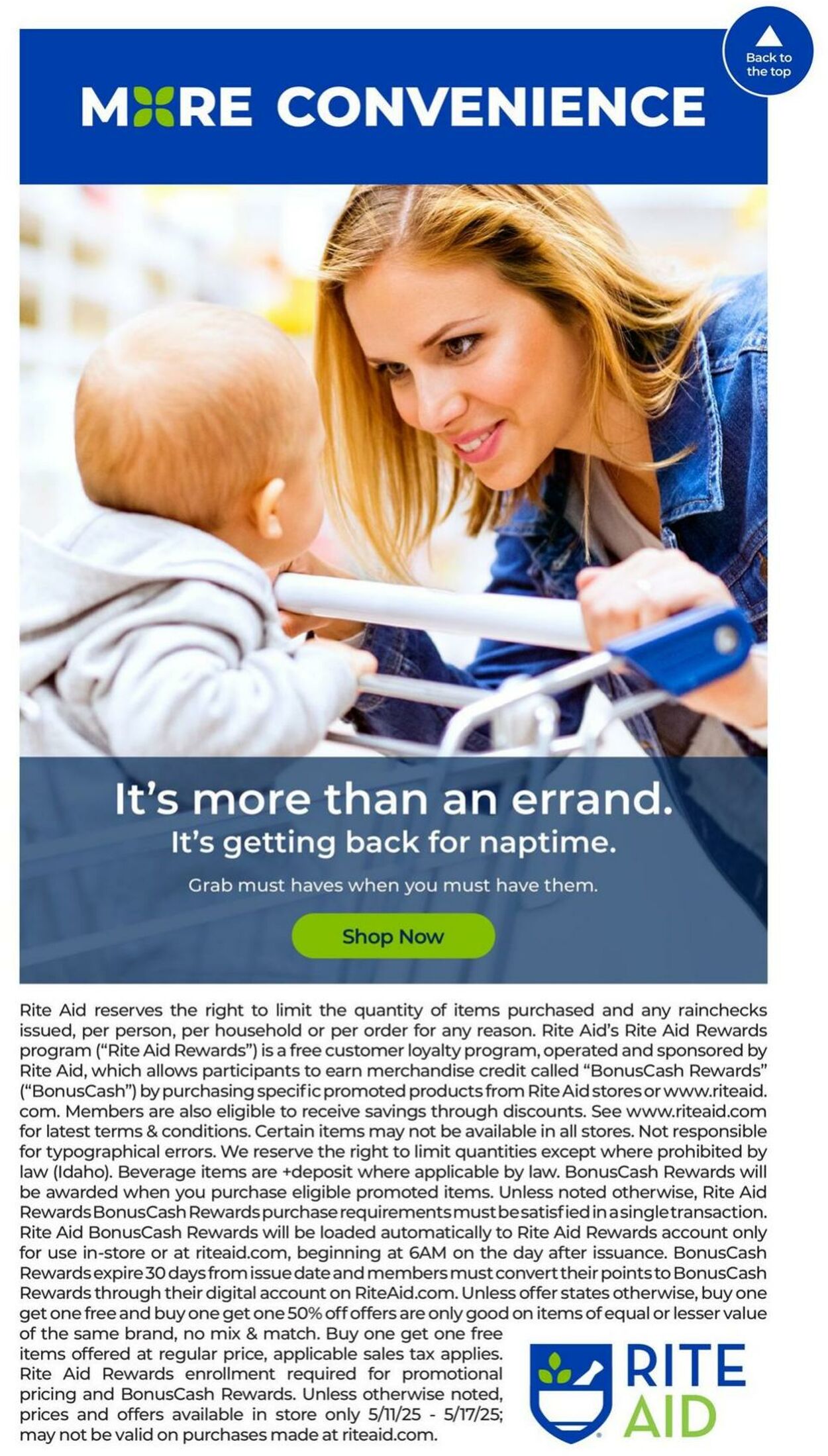 Weekly ad Rite Aid 05/11/2025 - 05/17/2025