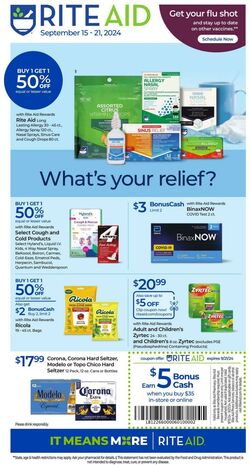 Weekly ad Rite Aid 09/24/2023 - 09/30/2023