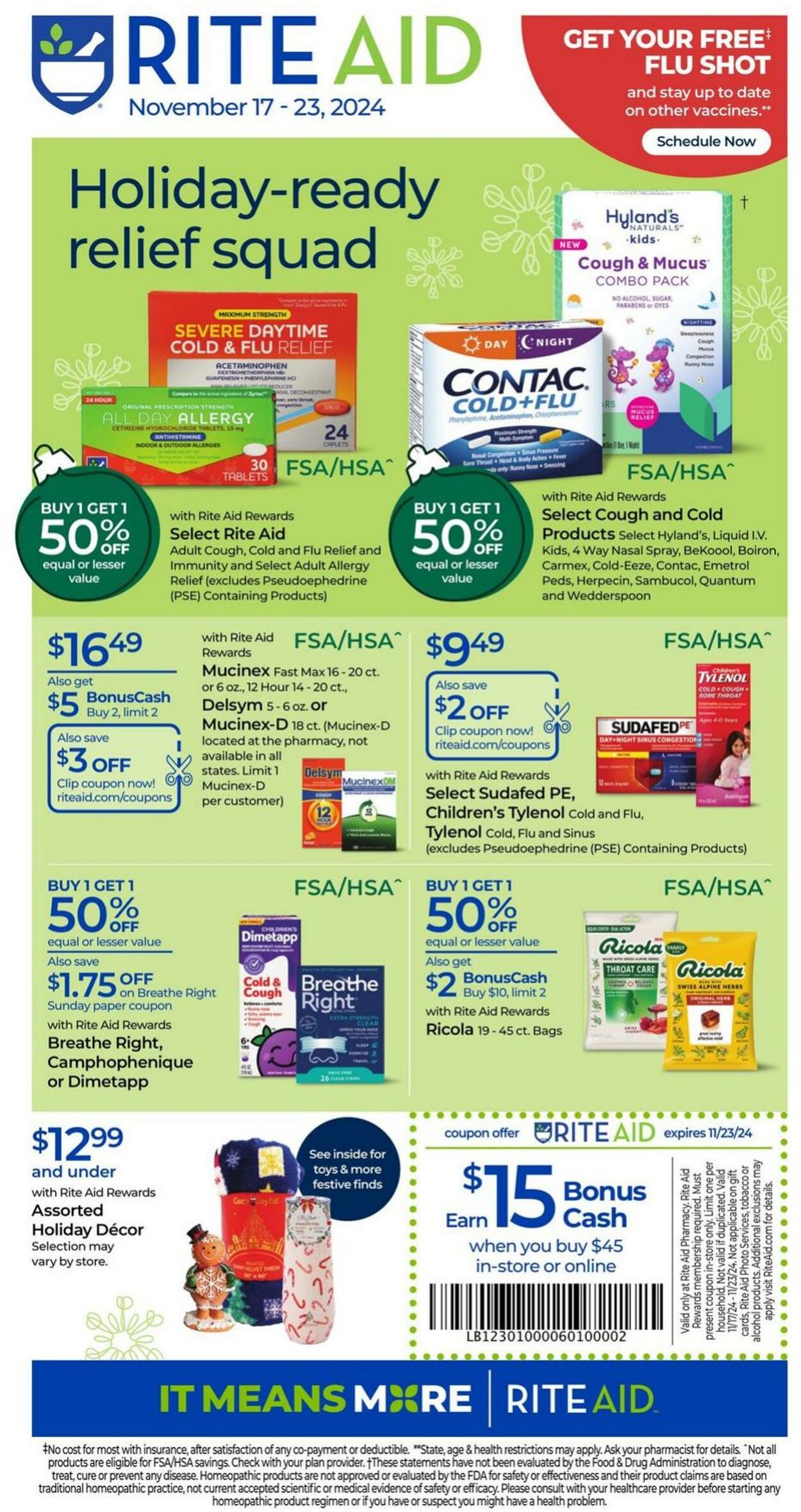 Weekly ad Rite Aid 11/17/2024 - 11/23/2024