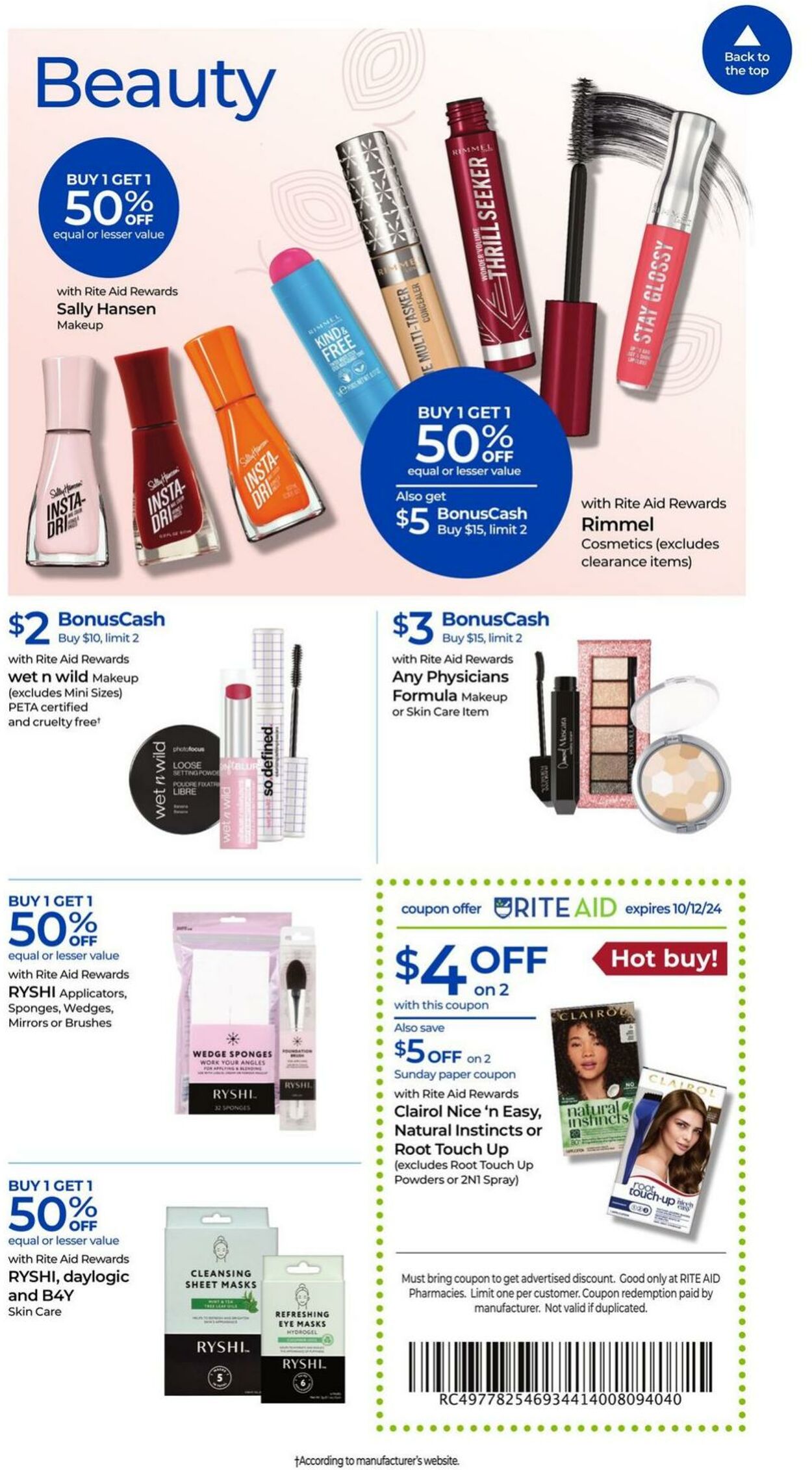 Weekly ad Rite Aid 10/06/2024 - 10/12/2024