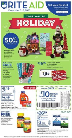 Weekly ad Rite Aid 12/03/2023 - 12/09/2023