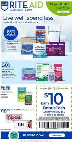 Weekly ad Rite Aid 09/24/2023 - 09/30/2023