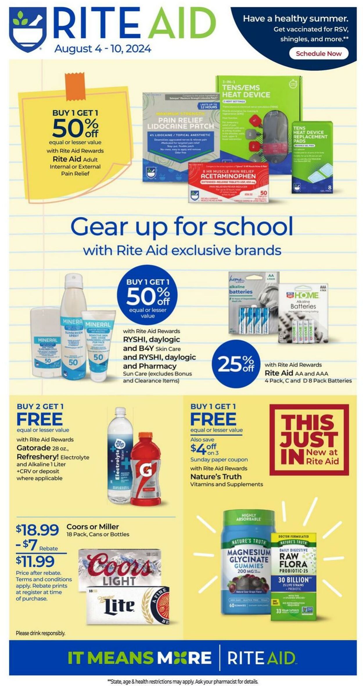 Weekly ad Rite Aid 08/04/2024 - 08/10/2024