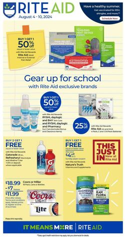 Weekly ad Rite Aid 08/04/2024 - 08/10/2024
