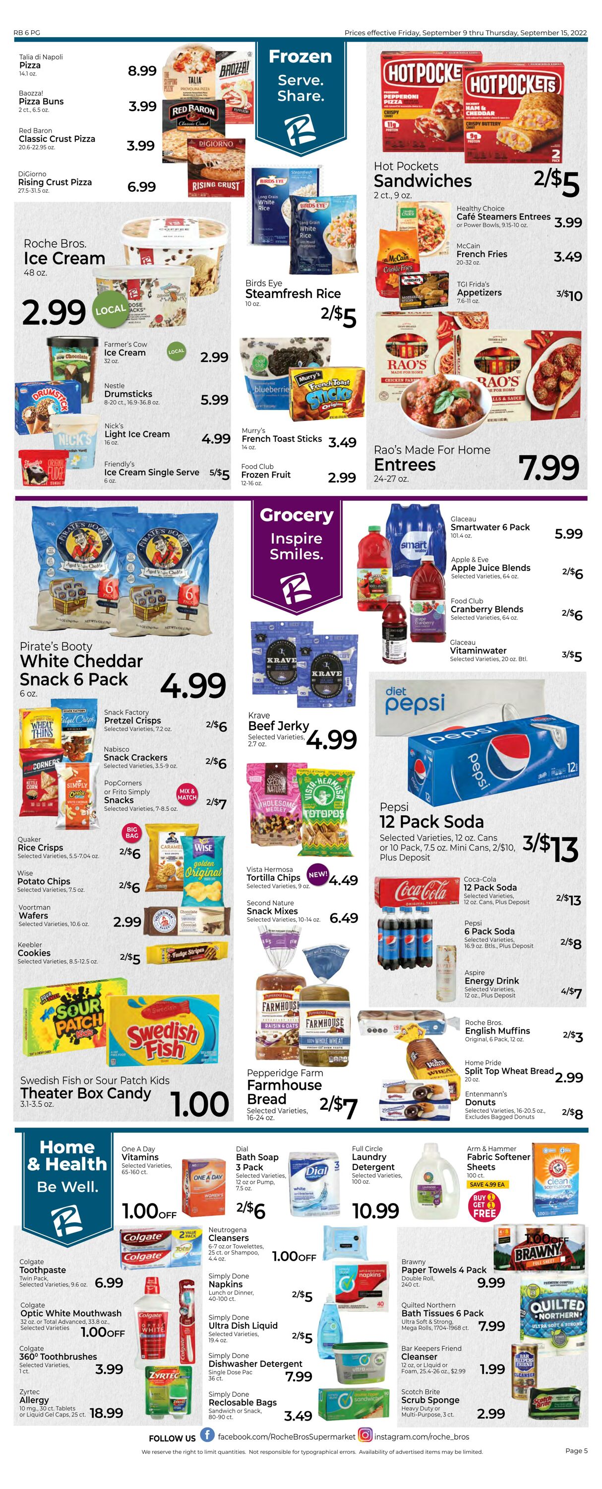 Weekly ad Roche Bros 09/09/2022 - 09/15/2022