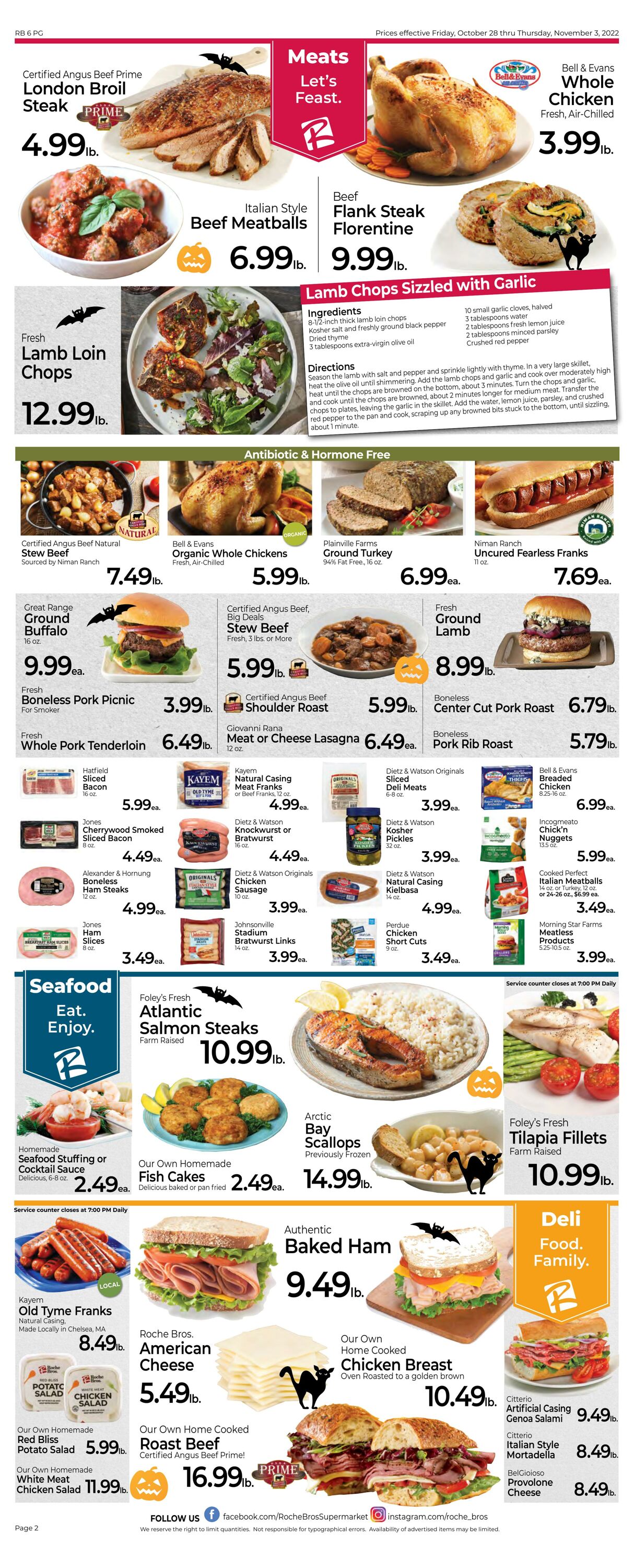 Weekly ad Roche Bros 10/28/2022 - 11/03/2022