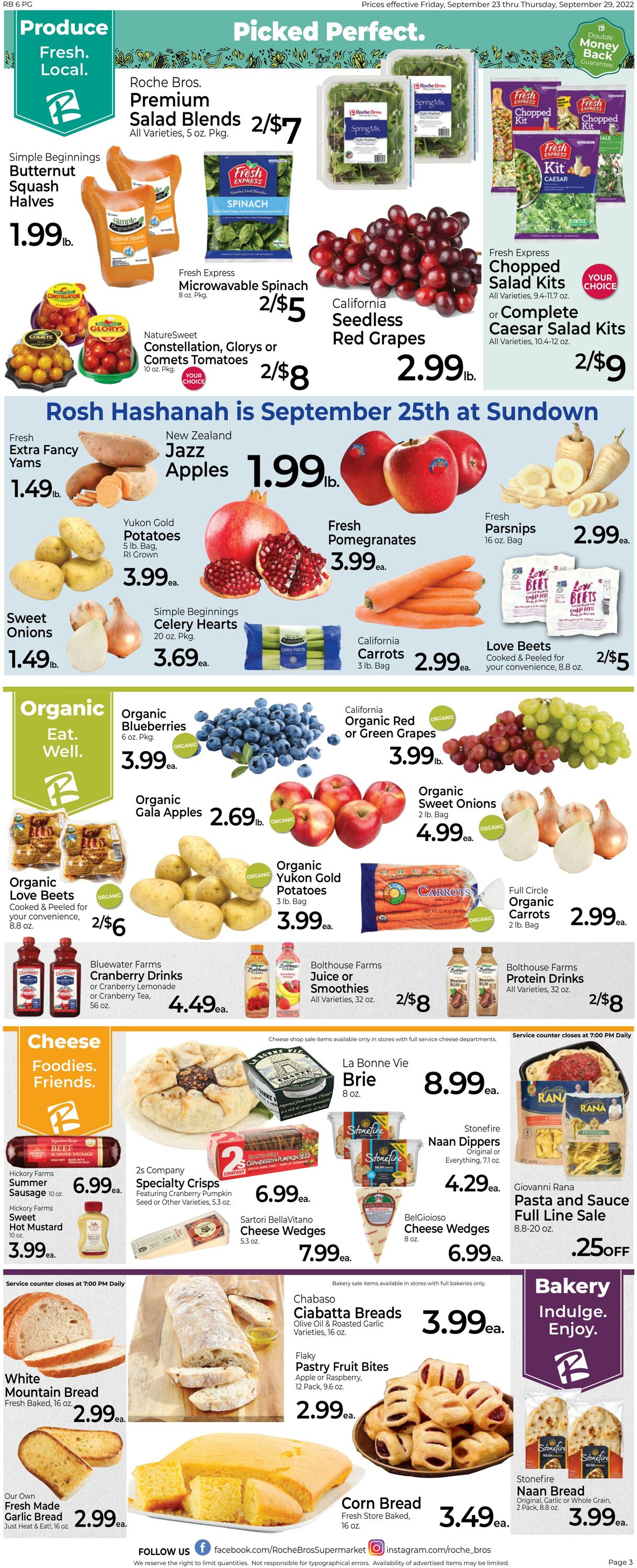 Weekly ad Roche Bros 09/23/2022 - 09/29/2022