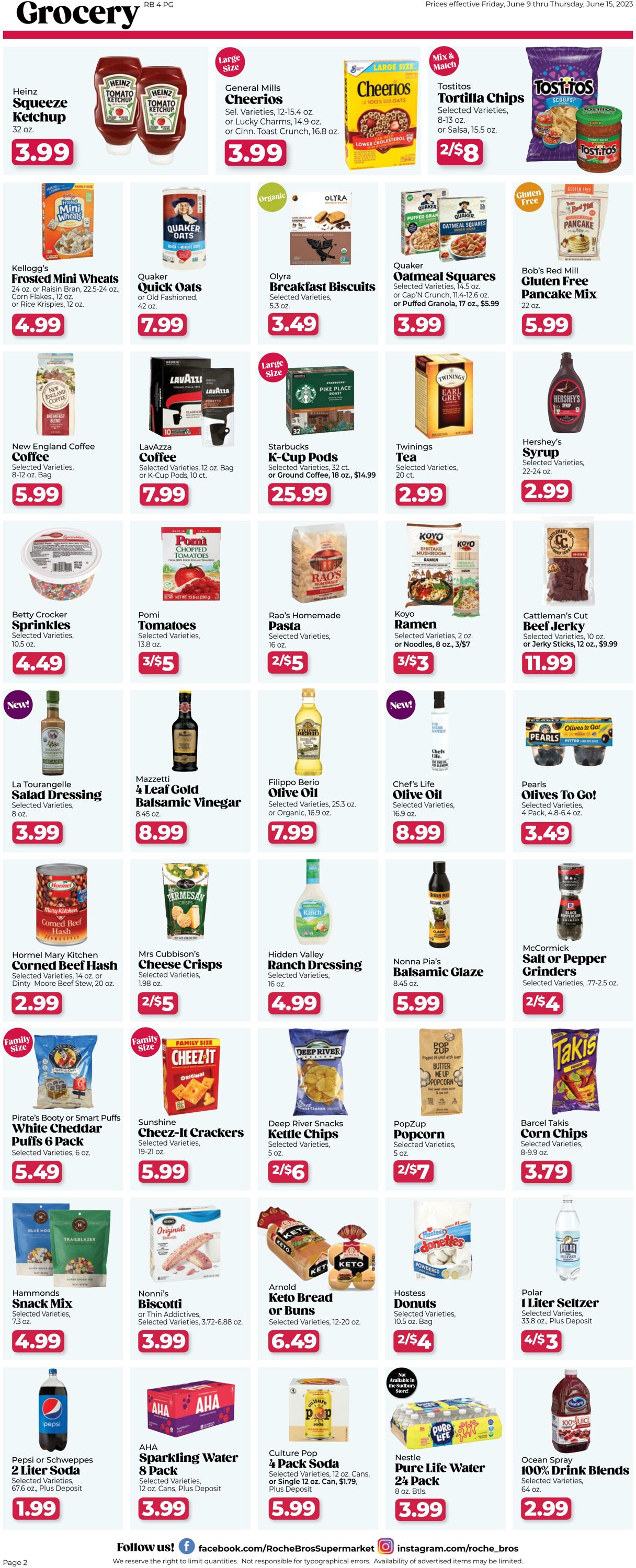 Weekly ad Roche Bros 06/09/2023 - 06/15/2023