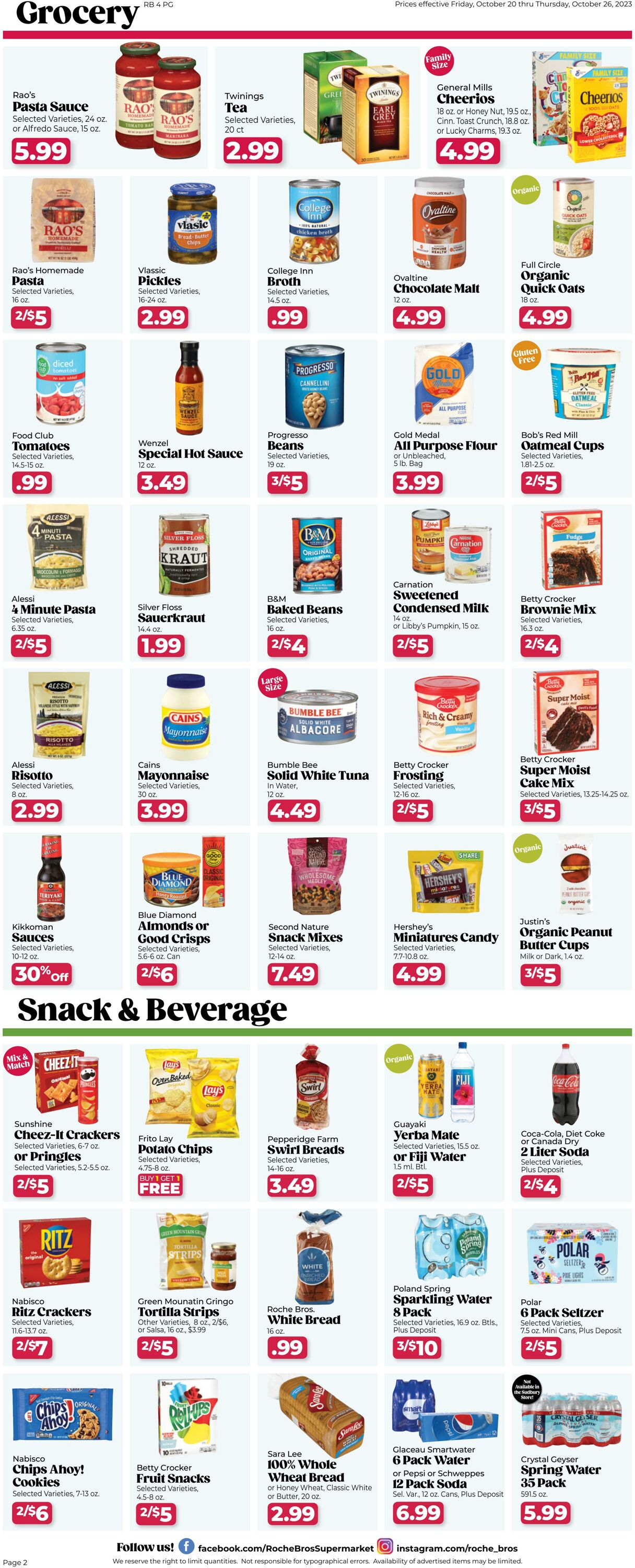 Weekly ad Roche Bros 10/20/2023 - 10/26/2023