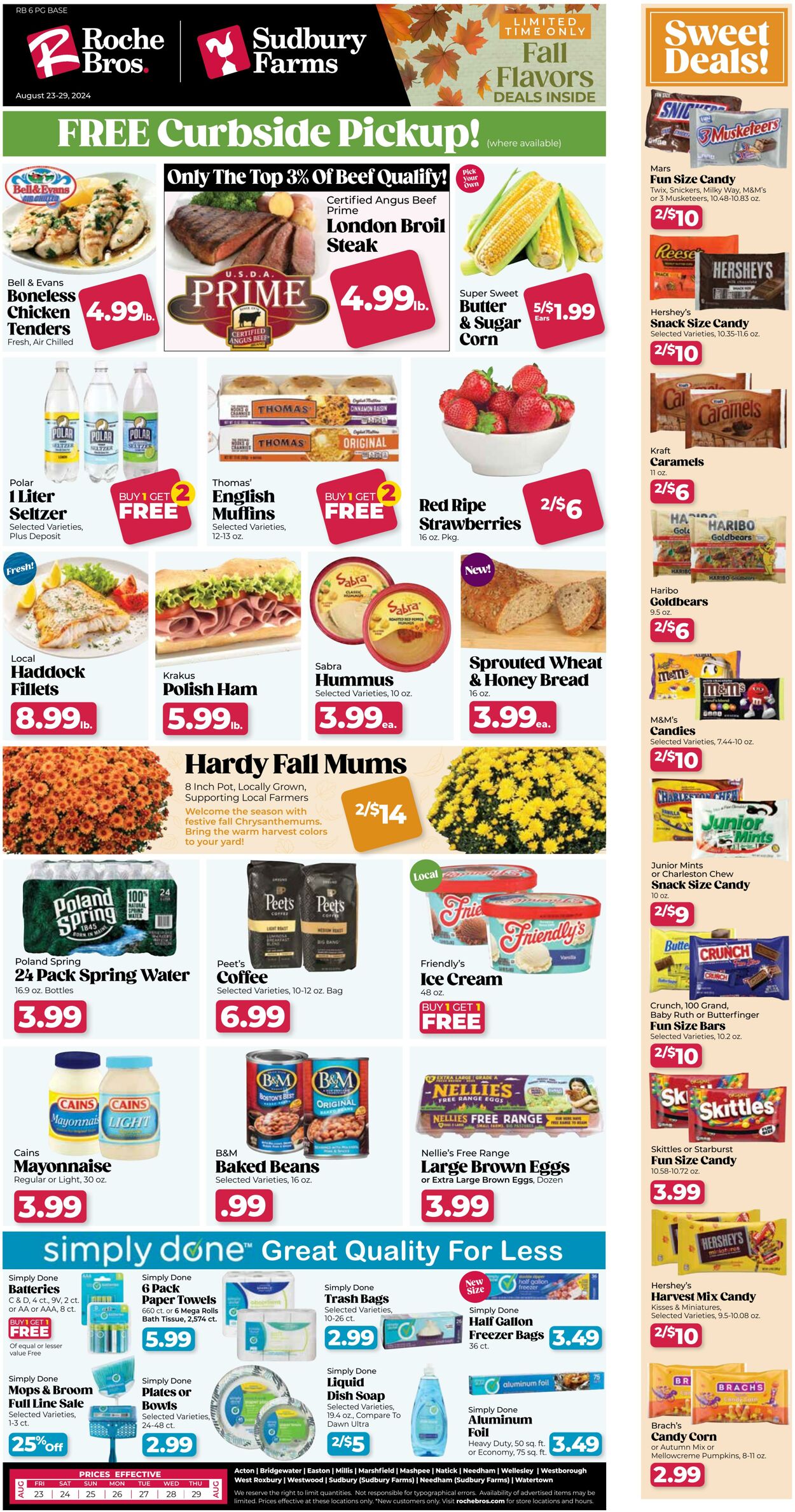 Weekly ad Roche Bros 08/23/2024 - 08/29/2024