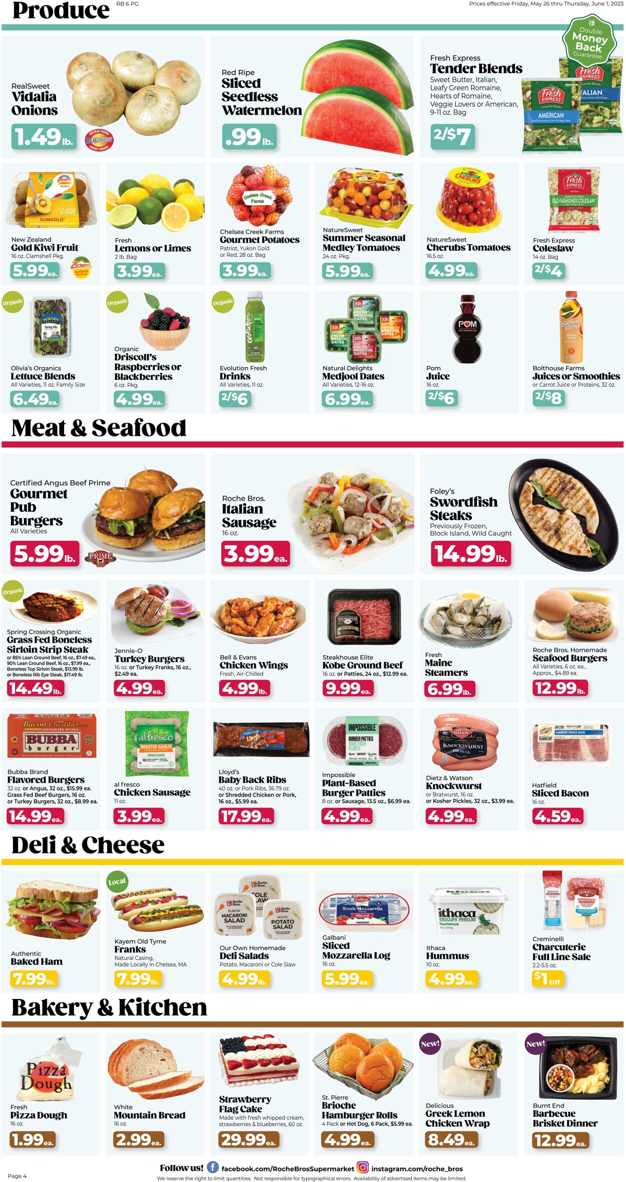 Weekly ad Roche Bros 05/26/2023 - 06/01/2023