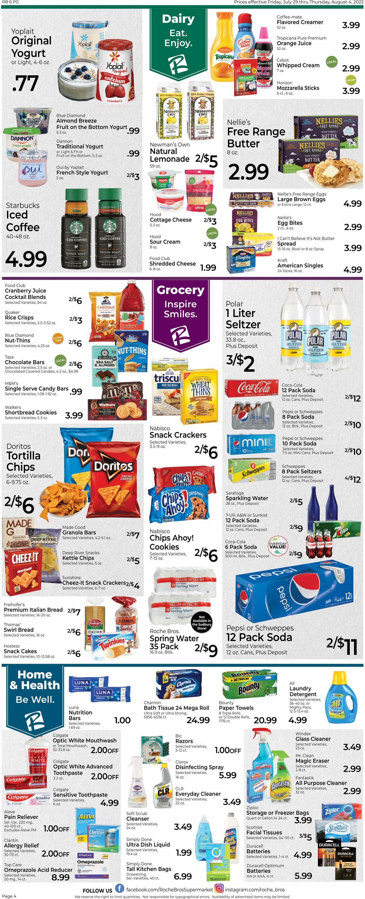 Weekly ad Roche Bros 07/29/2022 - 08/04/2022