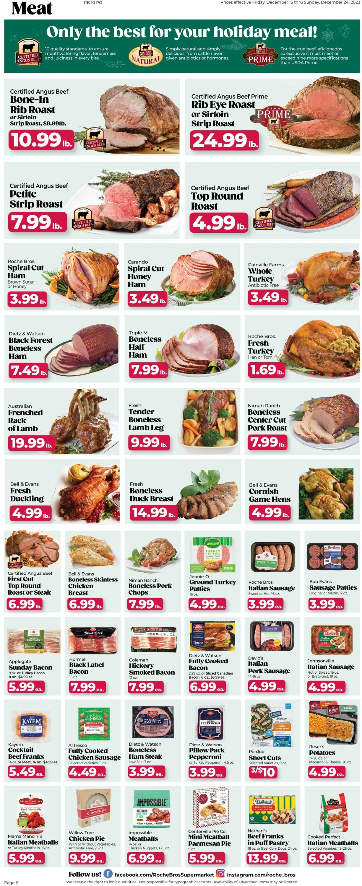 Weekly ad Roche Bros 12/15/2023 - 12/21/2023