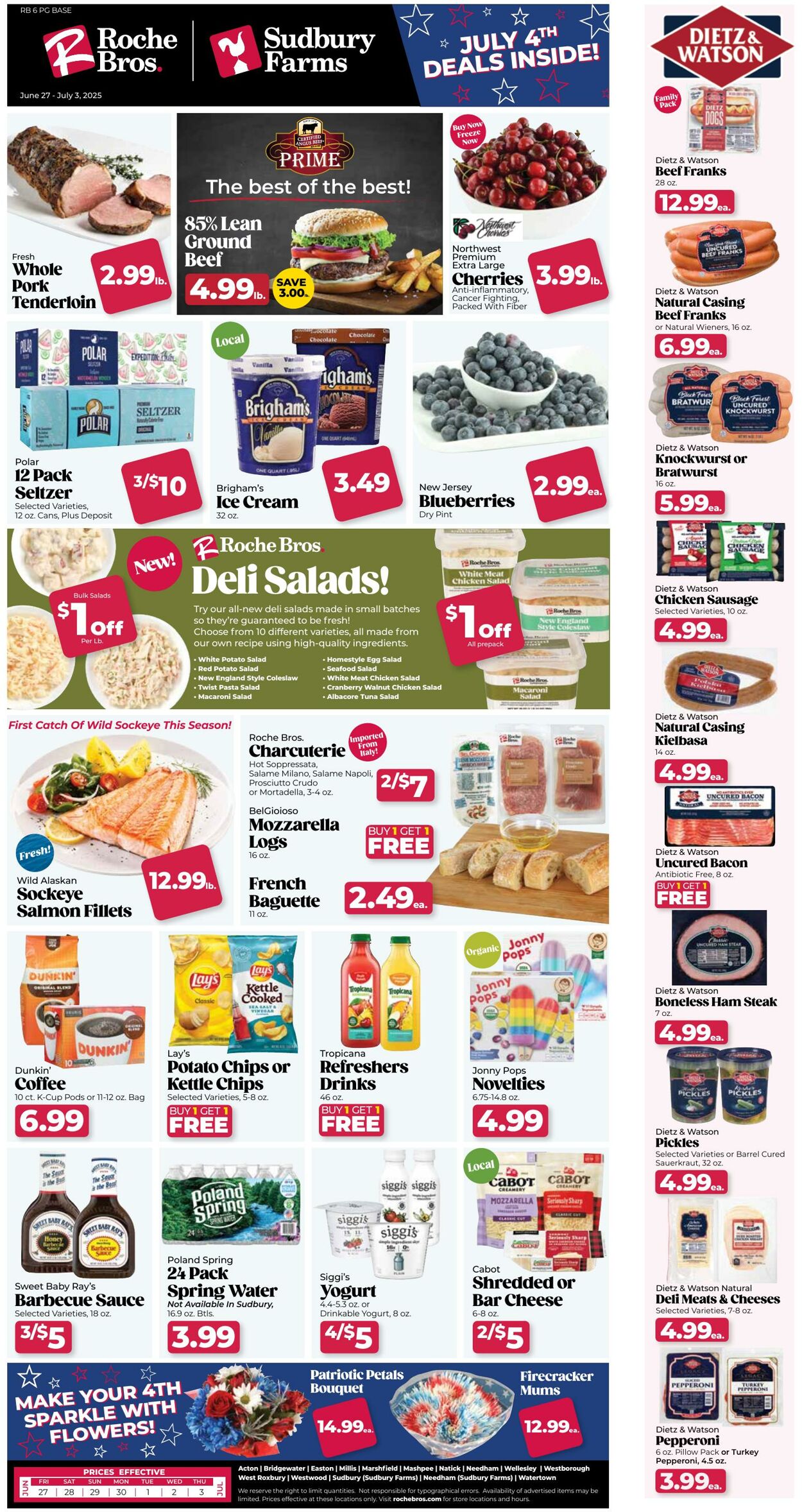 Weekly ad Roche Bros 06/27/2025 - 07/03/2025