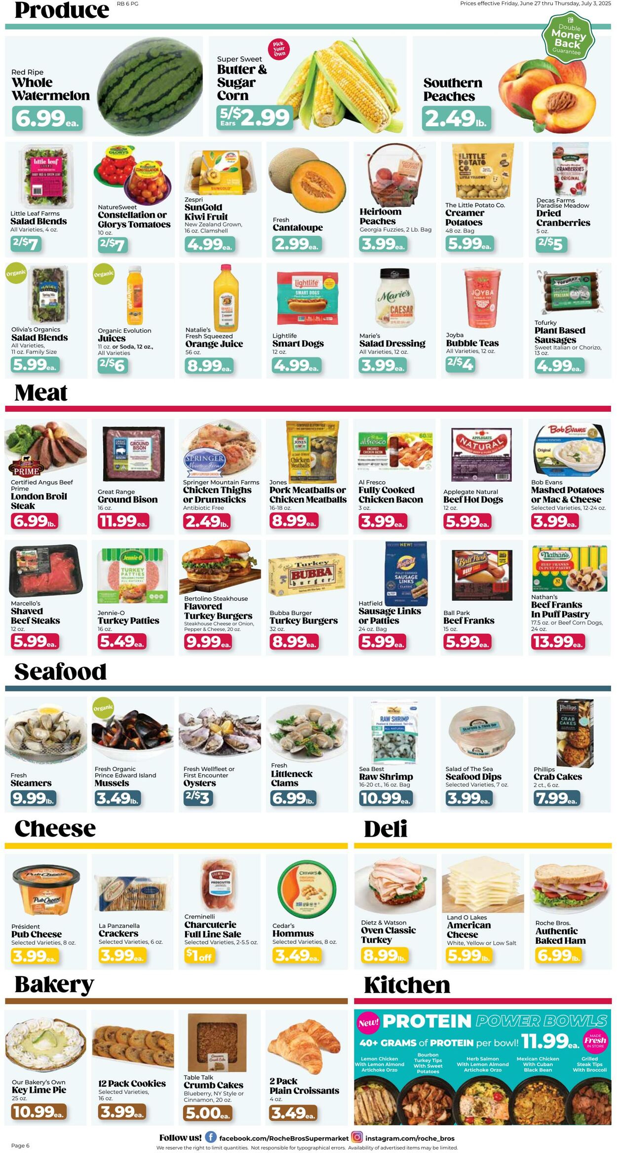 Weekly ad Roche Bros 06/27/2025 - 07/03/2025