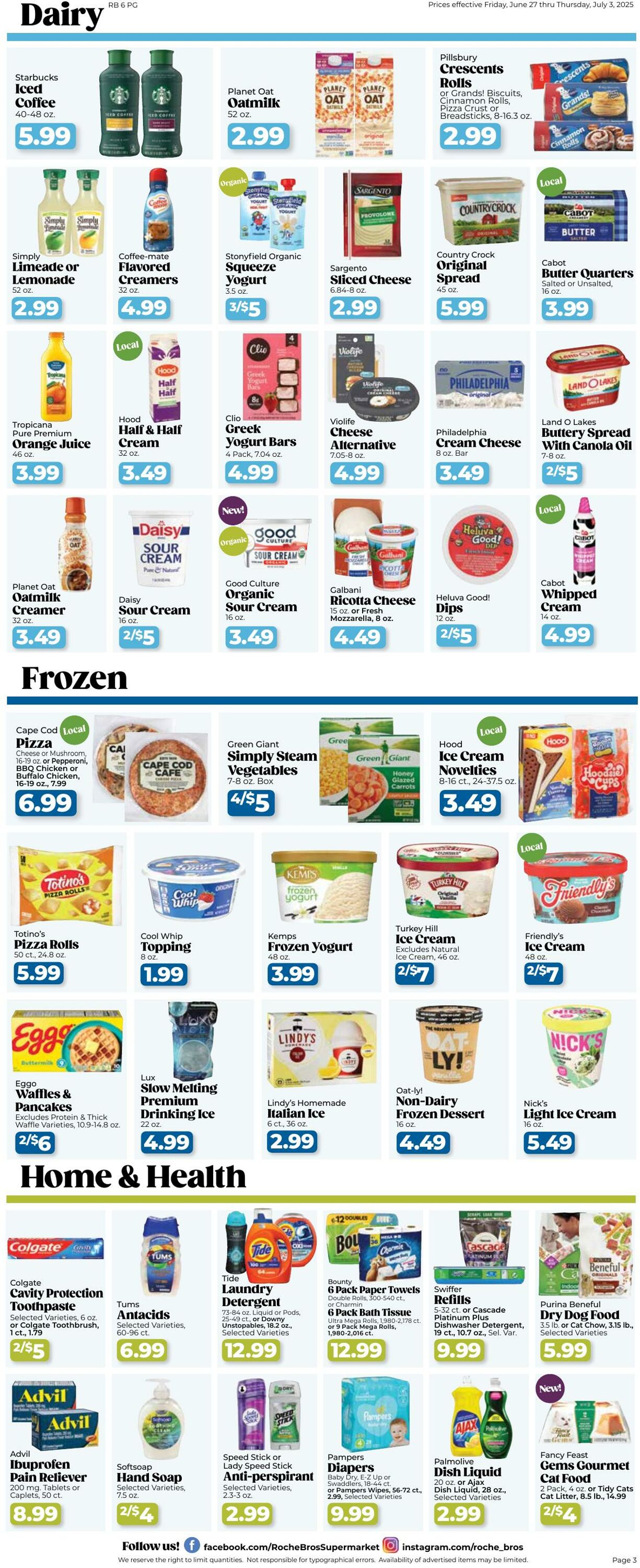 Weekly ad Roche Bros 06/27/2025 - 07/03/2025