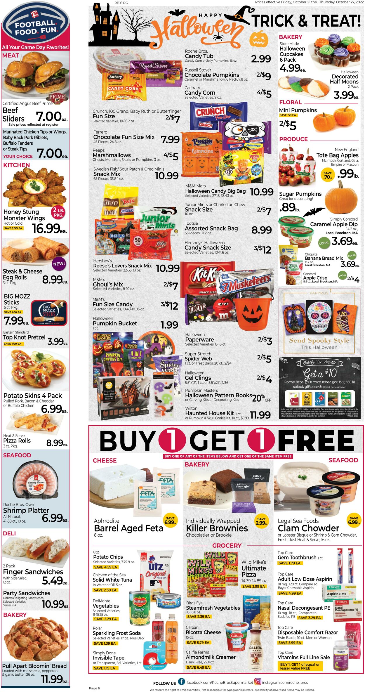 Weekly ad Roche Bros 10/21/2022 - 10/27/2022