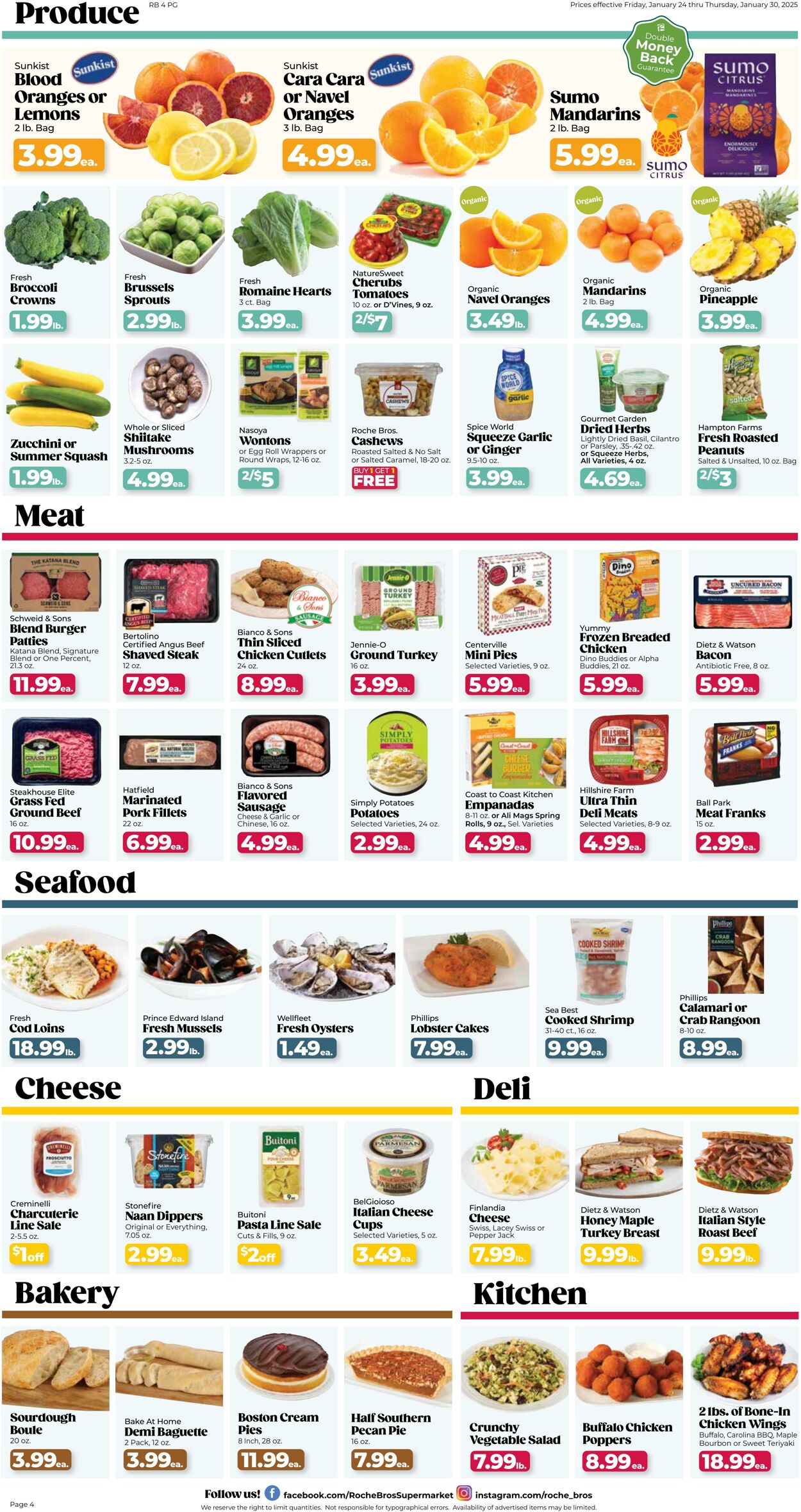 Weekly ad Roche Bros 01/24/2025 - 01/30/2025