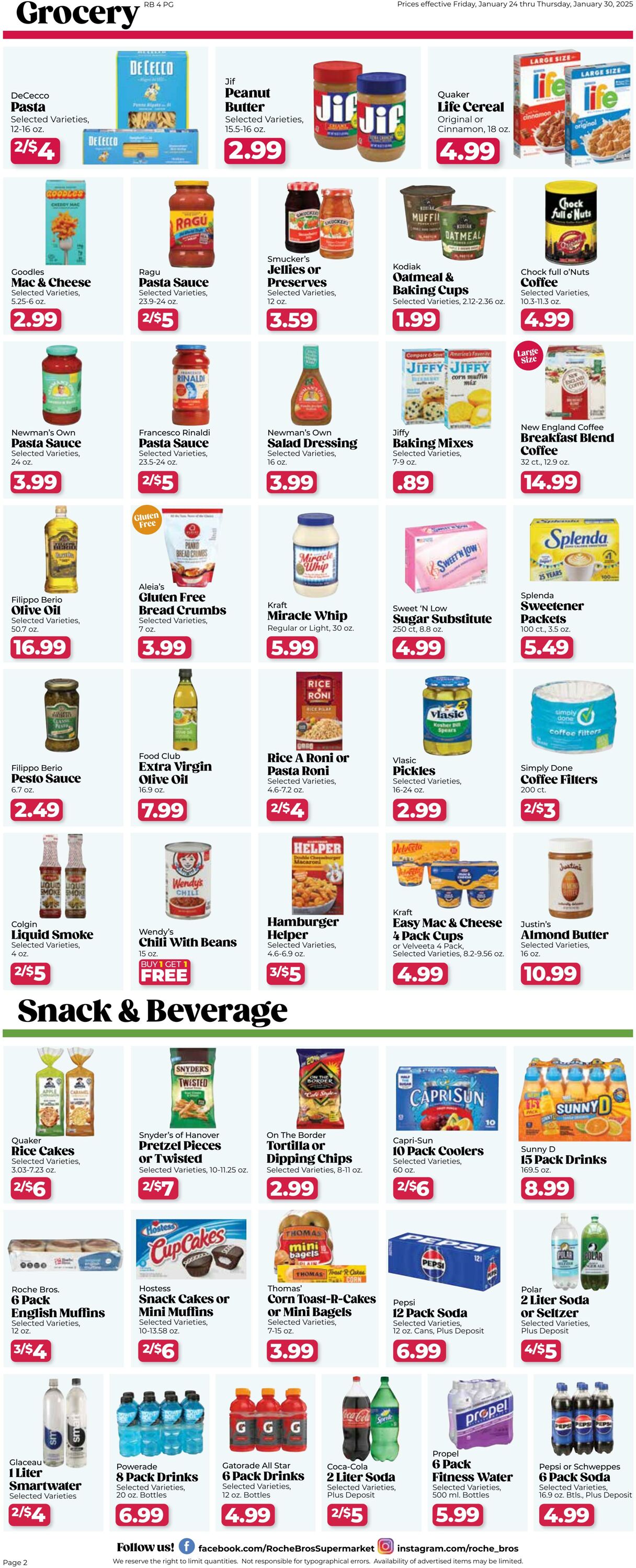 Weekly ad Roche Bros 01/24/2025 - 01/30/2025