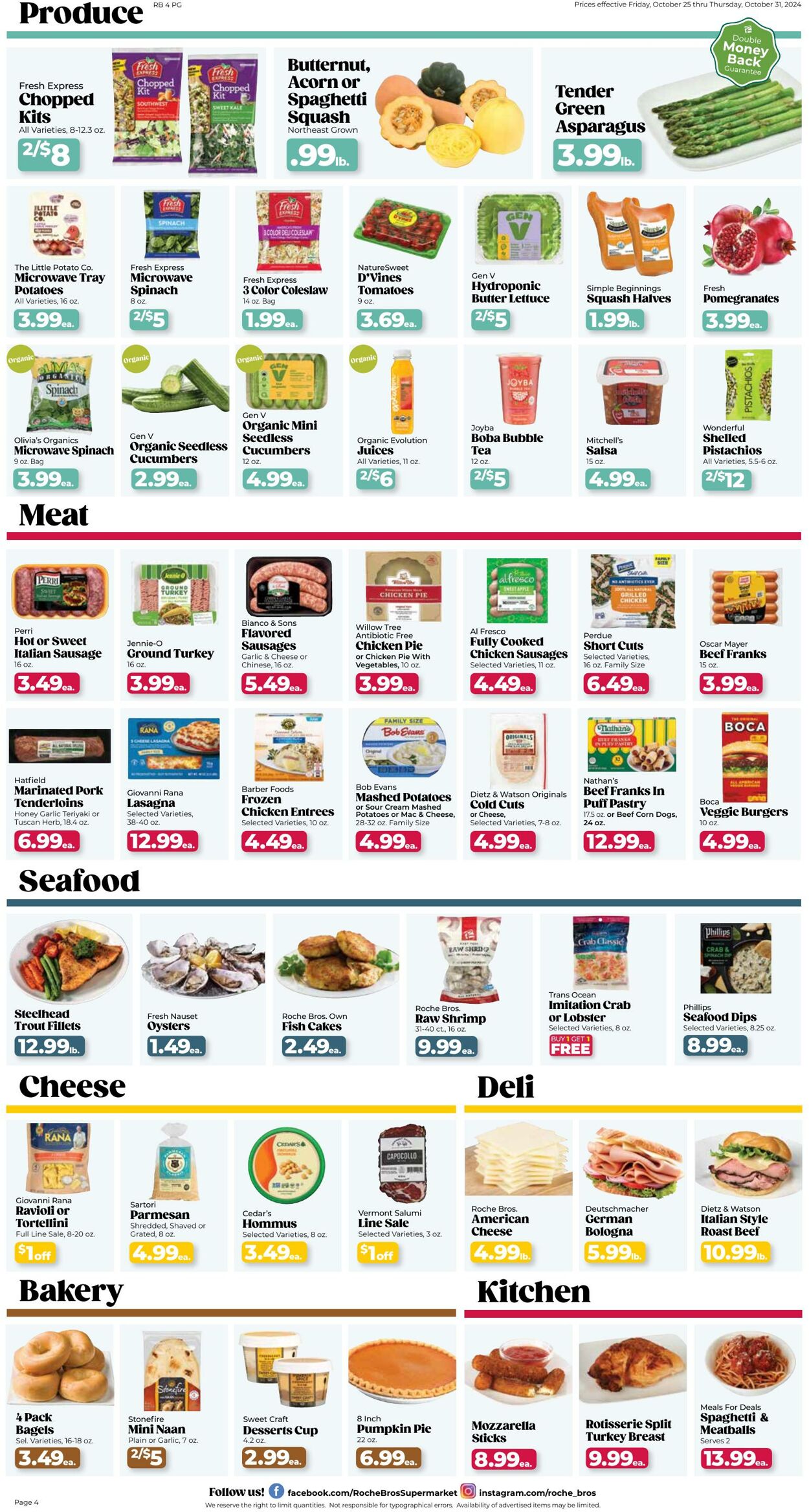 Weekly ad Roche Bros 10/25/2024 - 10/31/2024