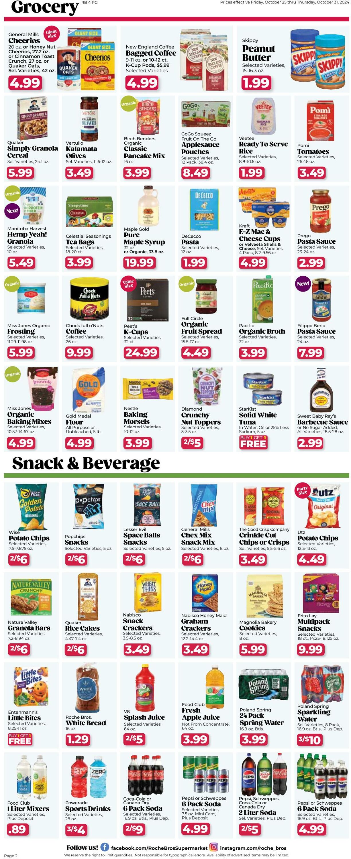 Weekly ad Roche Bros 10/25/2024 - 10/31/2024