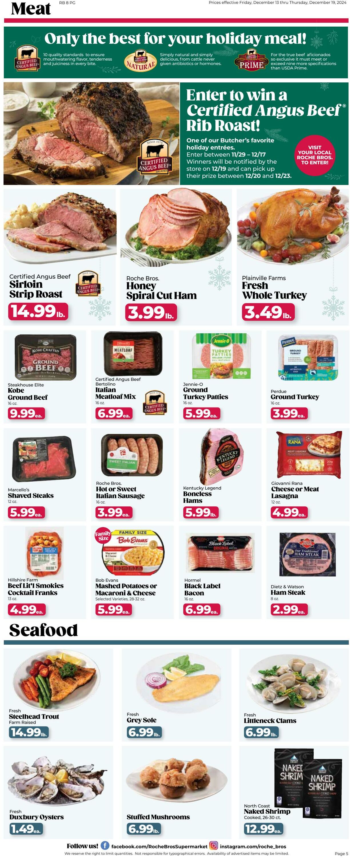 Weekly ad Roche Bros 12/13/2024 - 12/19/2024