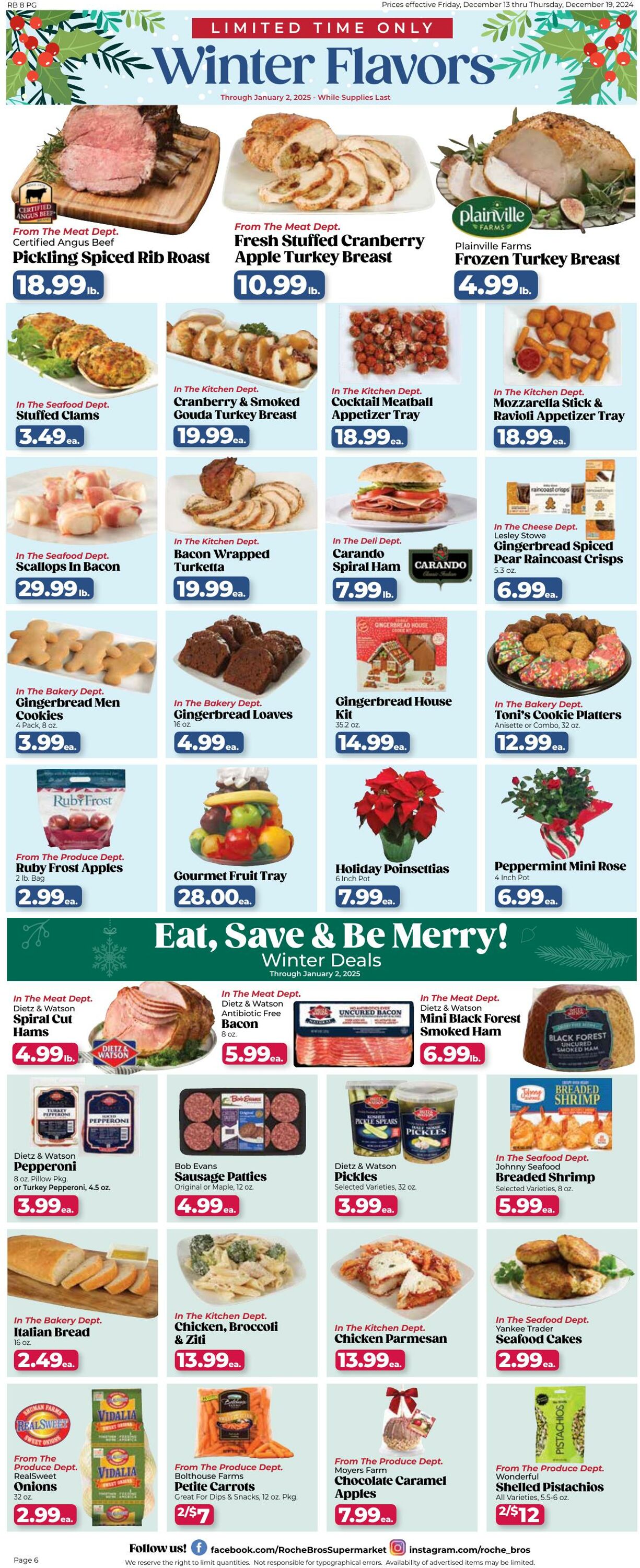 Weekly ad Roche Bros 12/13/2024 - 12/19/2024