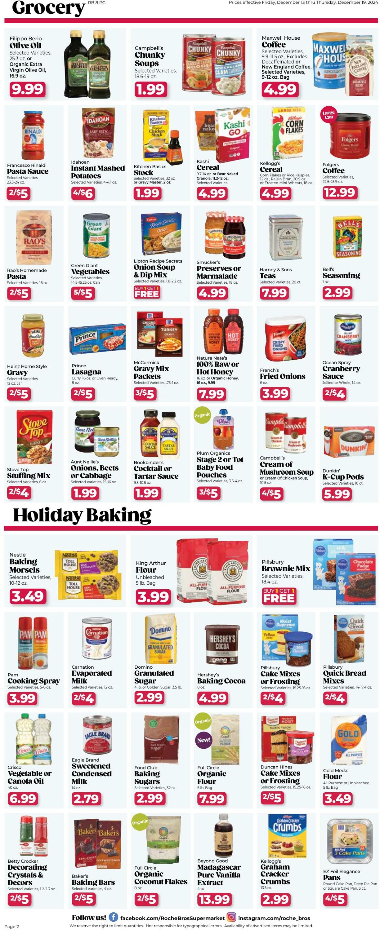 Weekly ad Roche Bros 12/13/2024 - 12/19/2024