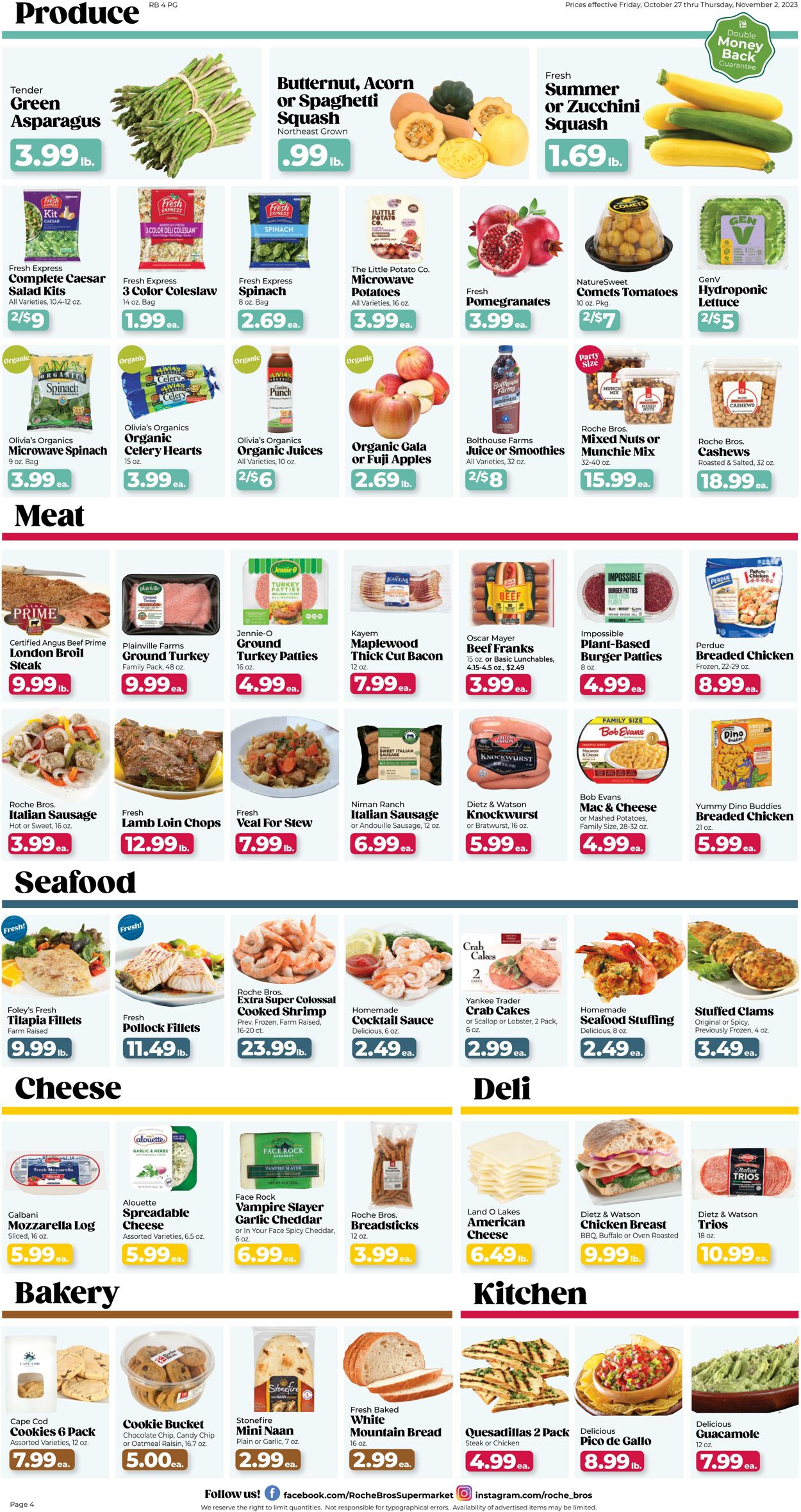 Weekly ad Roche Bros 10/27/2023 - 11/02/2023