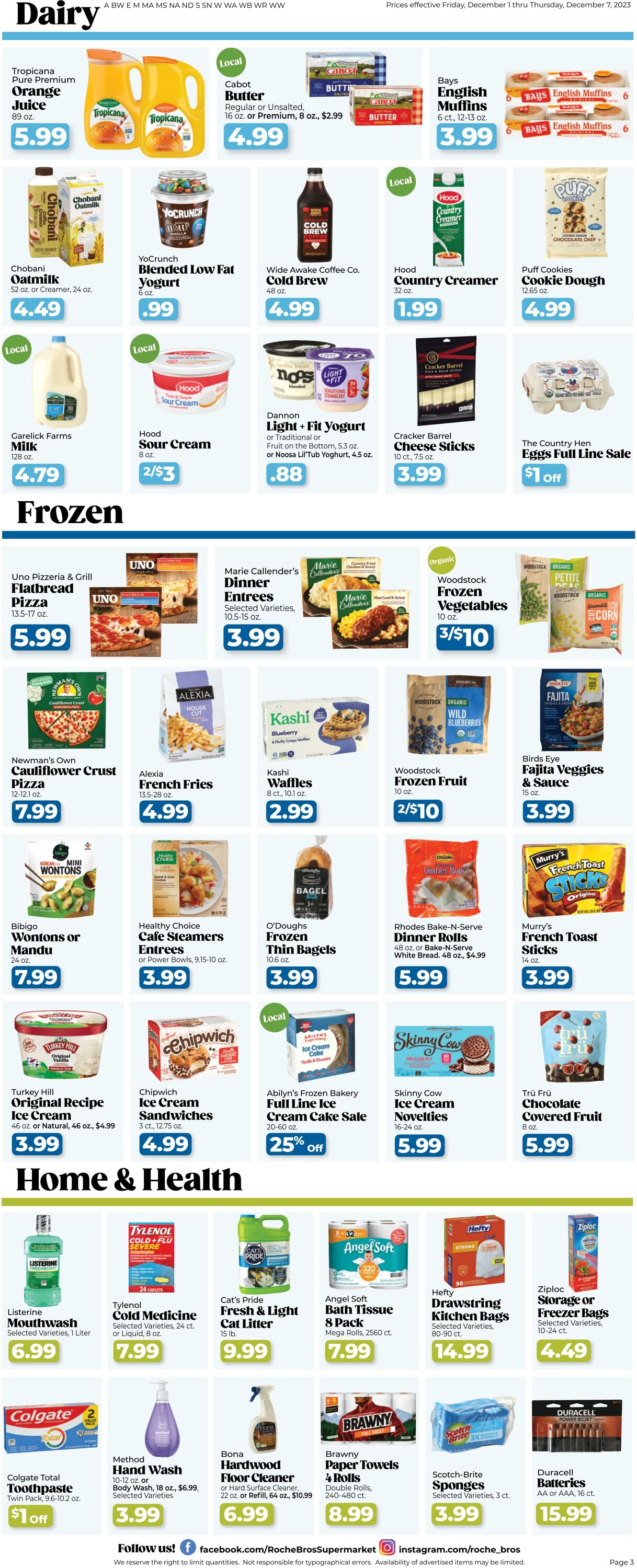 Weekly ad Roche Bros 12/01/2023 - 12/07/2023