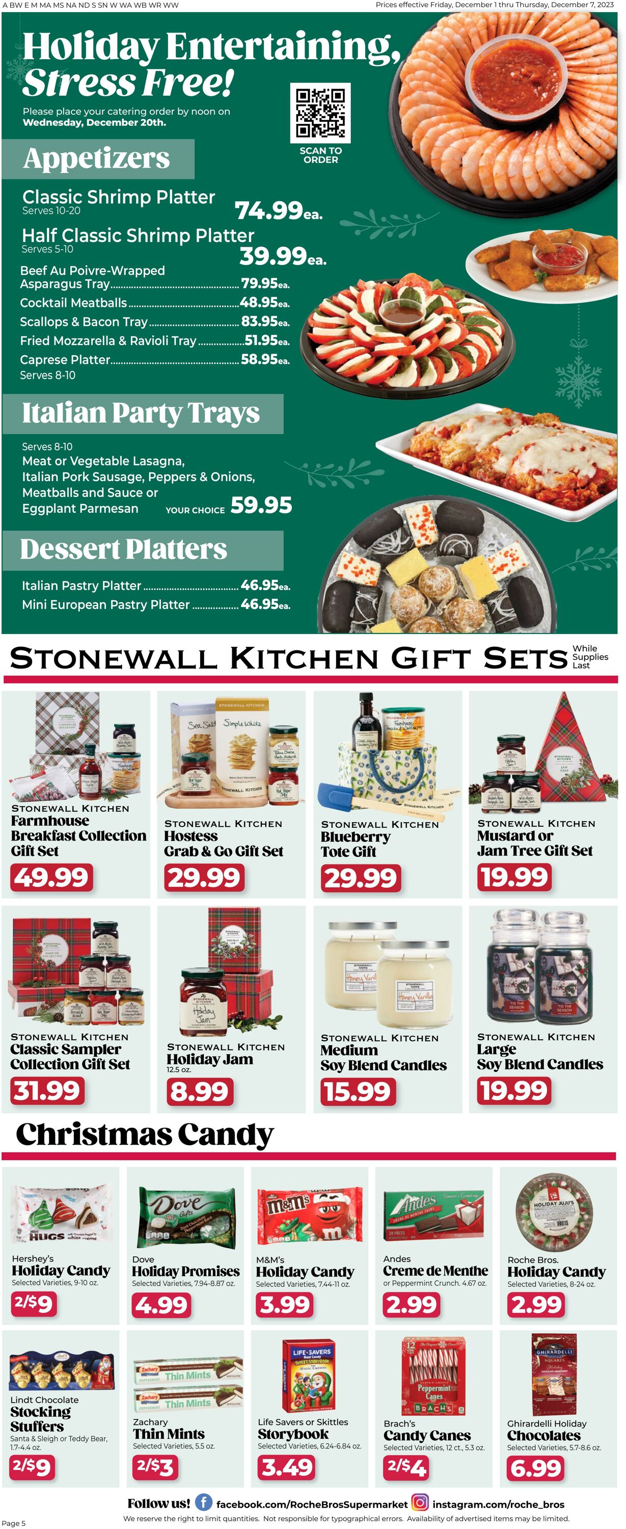 Weekly ad Roche Bros 12/01/2023 - 12/07/2023