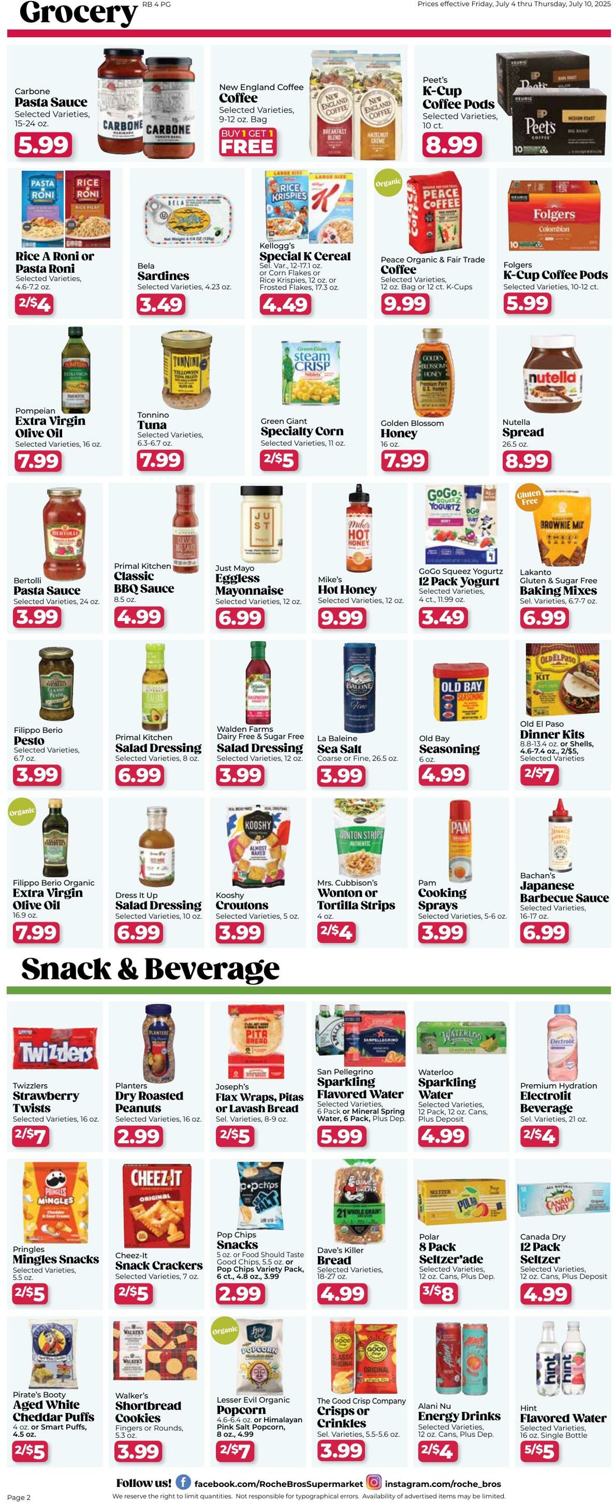 Weekly ad Roche Bros 07/04/2025 - 07/10/2025