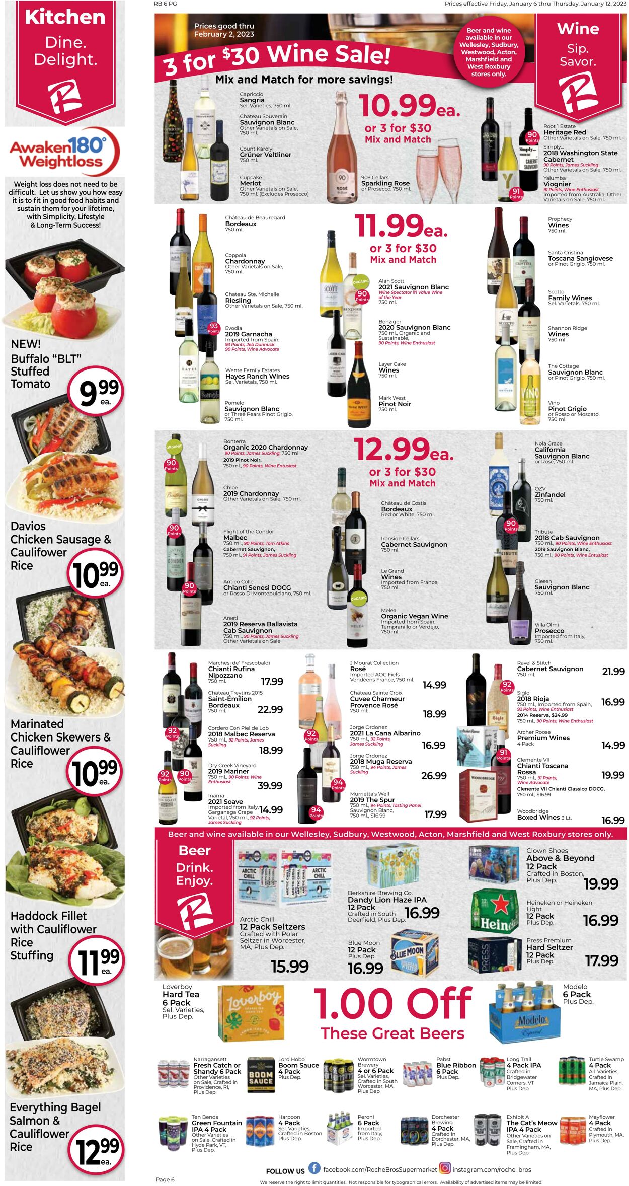 Weekly ad Roche Bros 01/06/2023 - 01/12/2023