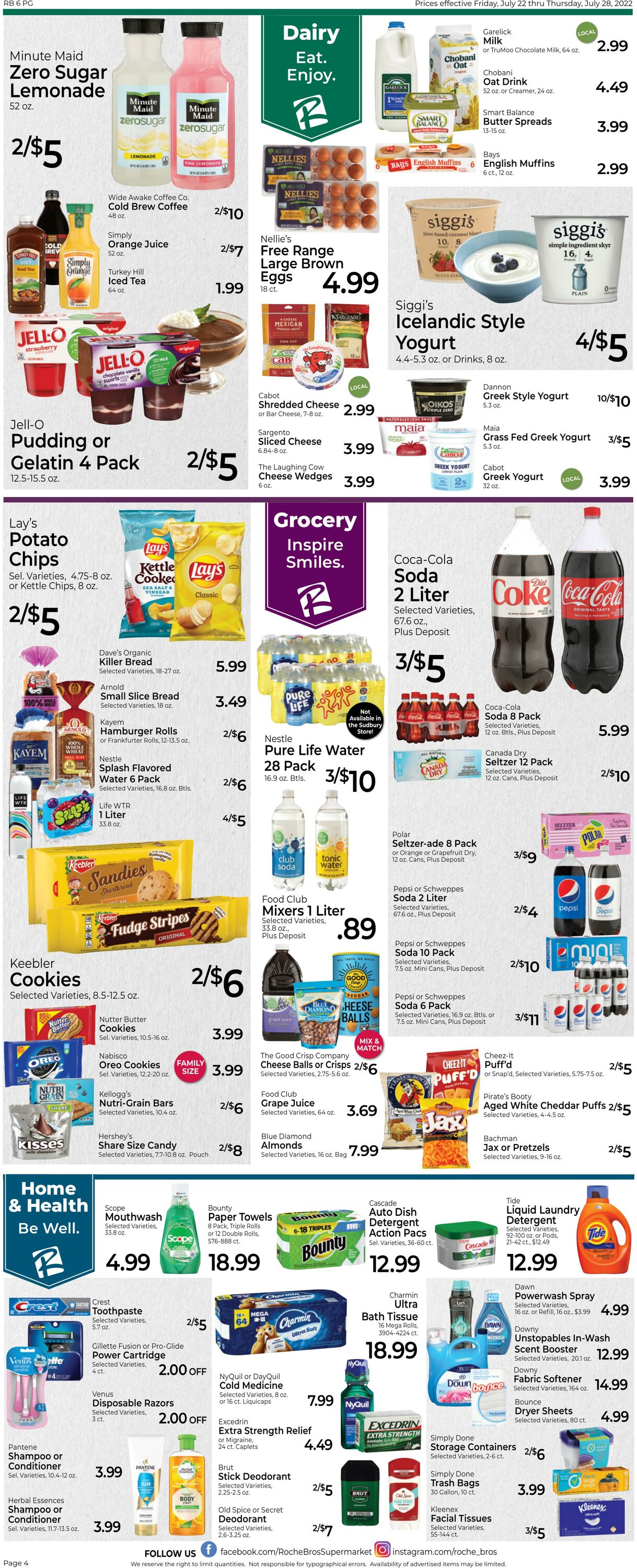 Weekly ad Roche Bros 07/22/2022 - 07/28/2022