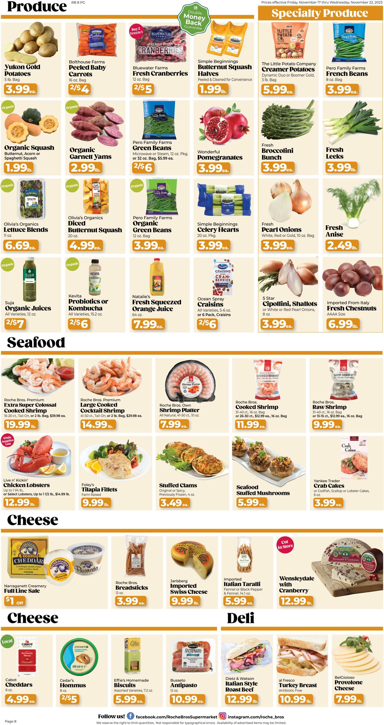 Weekly ad Roche Bros 11/17/2023 - 11/23/2023