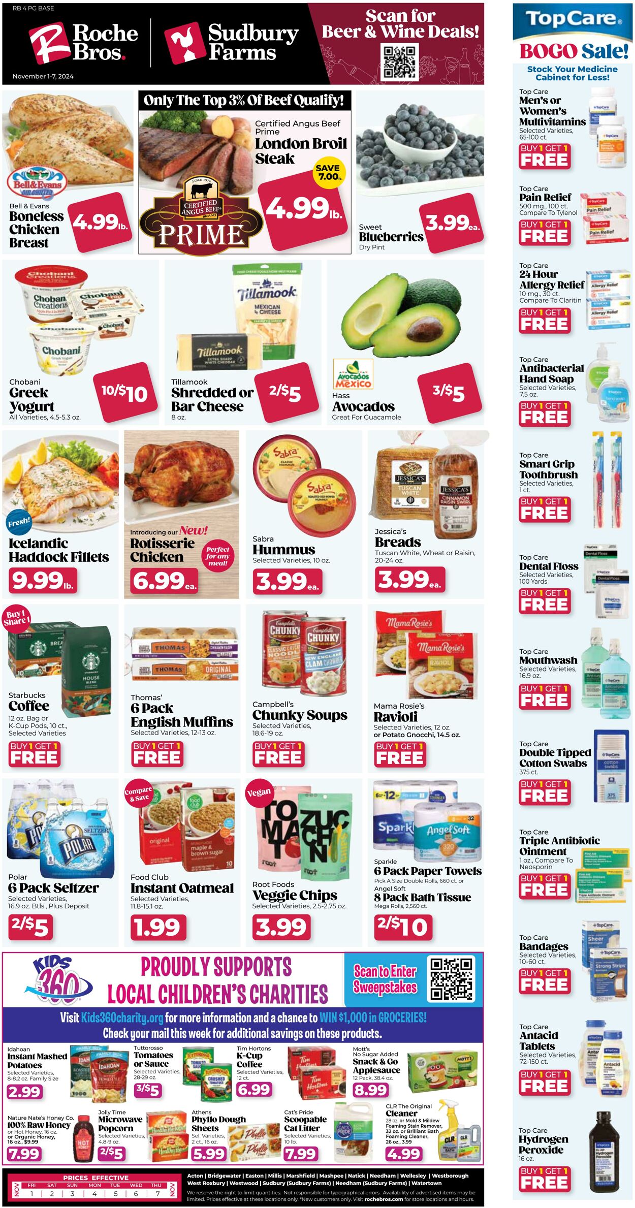 Weekly ad Roche Bros 11/01/2024 - 11/07/2024