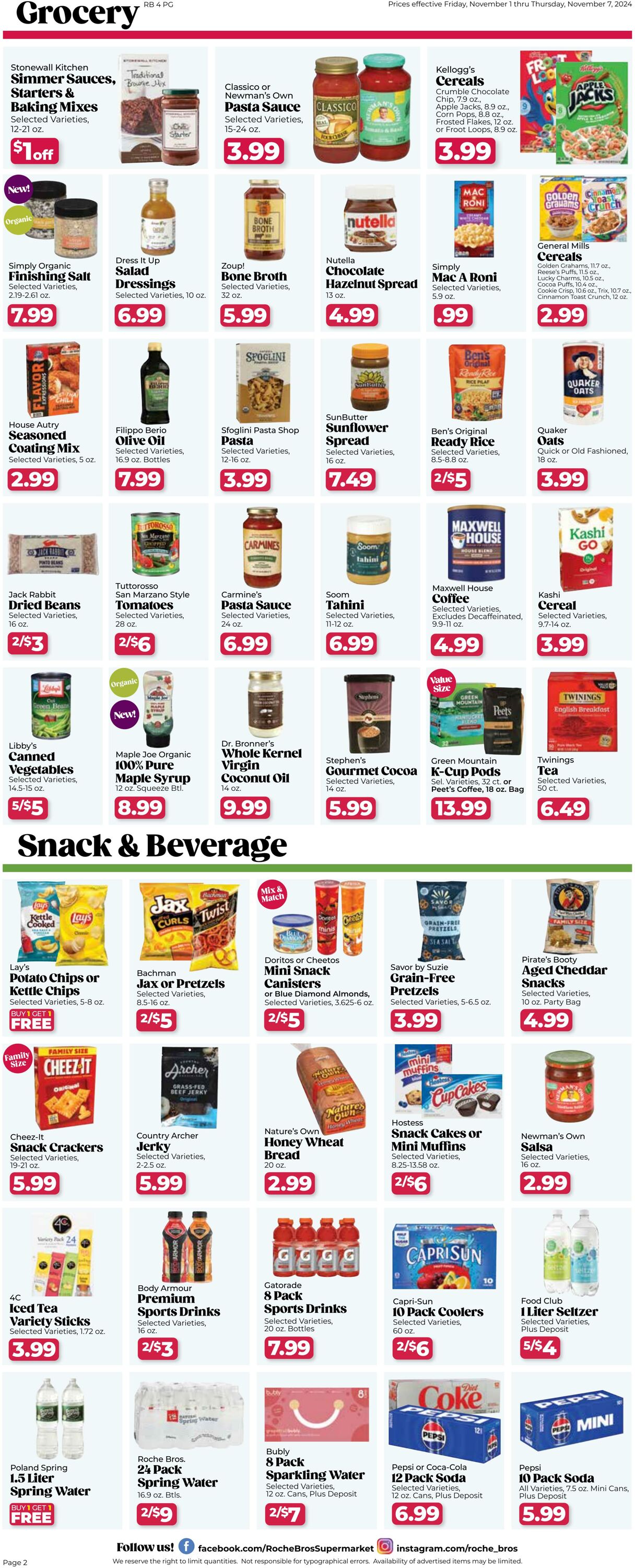 Weekly ad Roche Bros 11/01/2024 - 11/07/2024