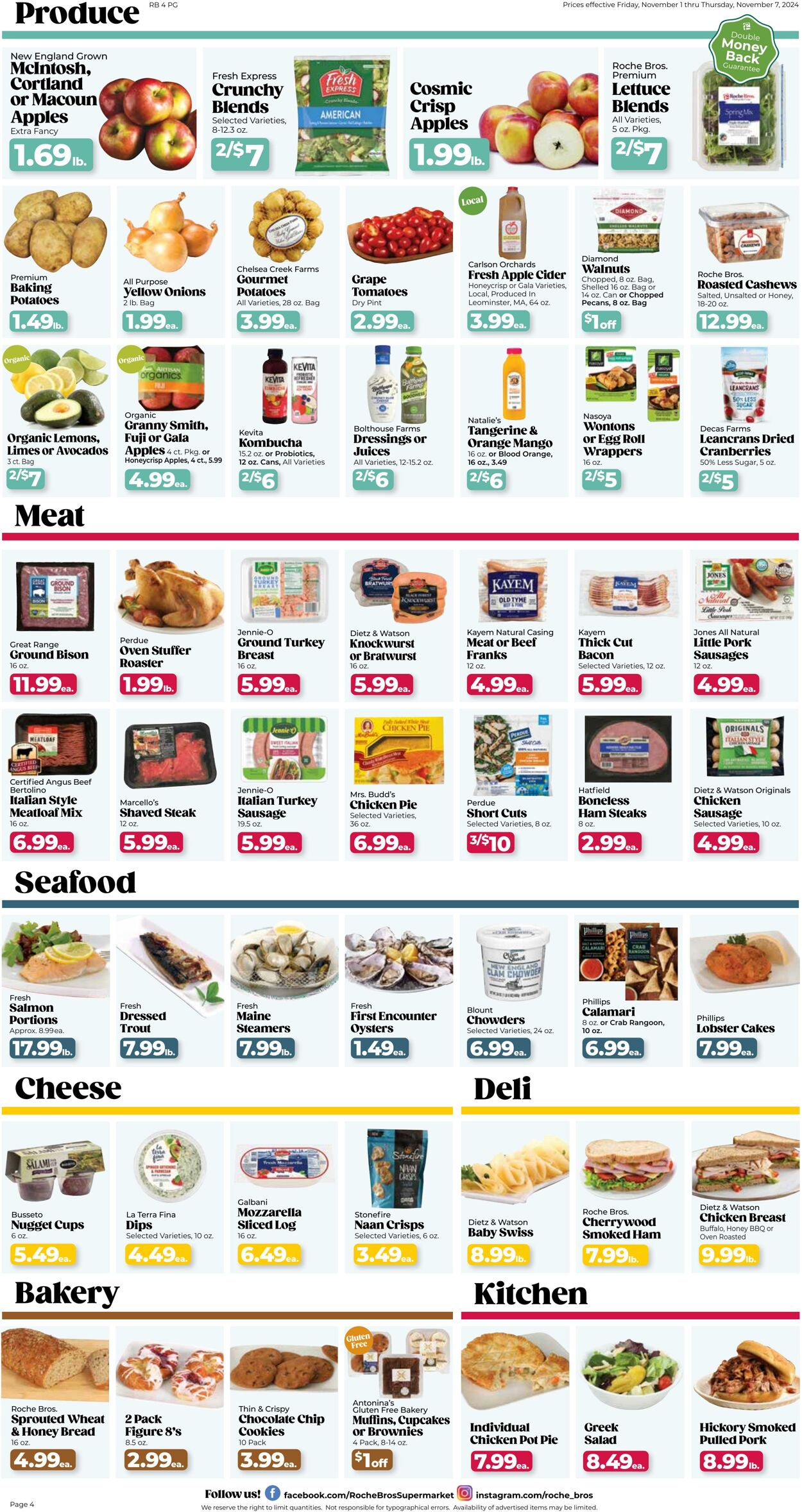 Weekly ad Roche Bros 11/01/2024 - 11/07/2024