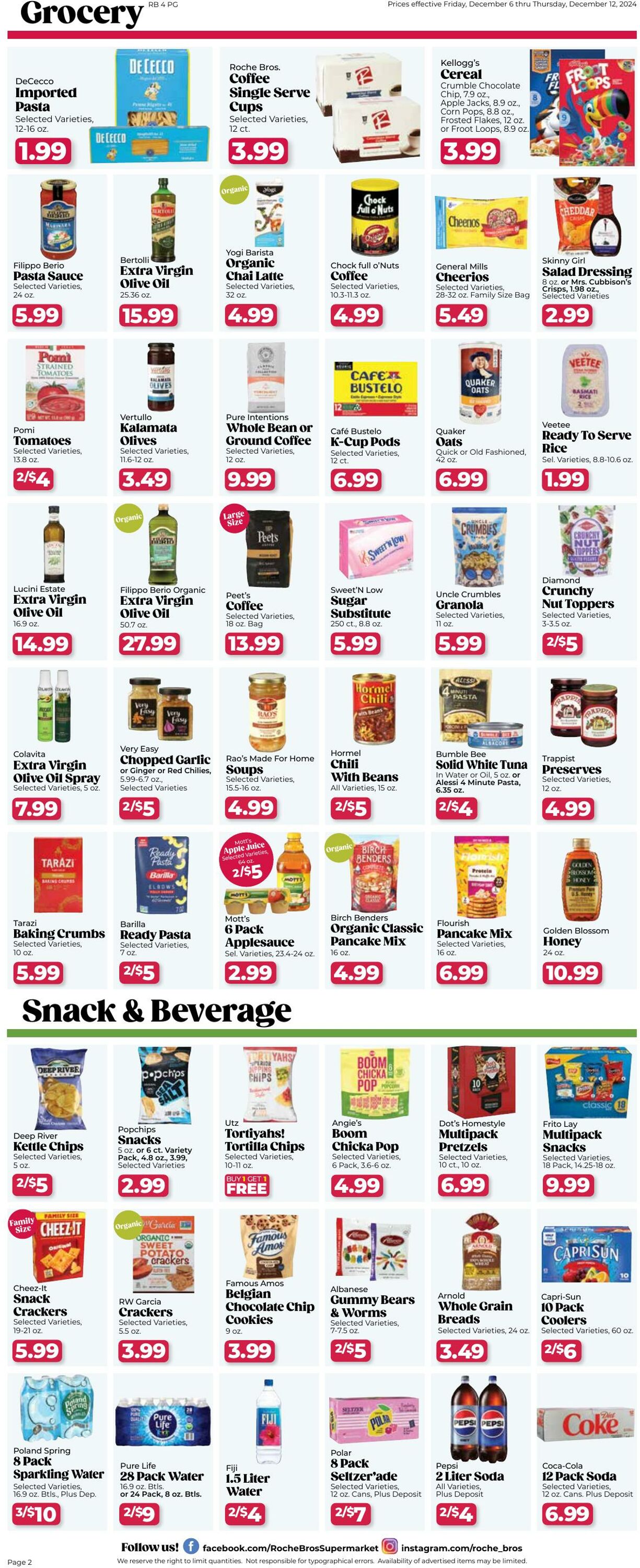 Weekly ad Roche Bros 12/06/2024 - 12/12/2024