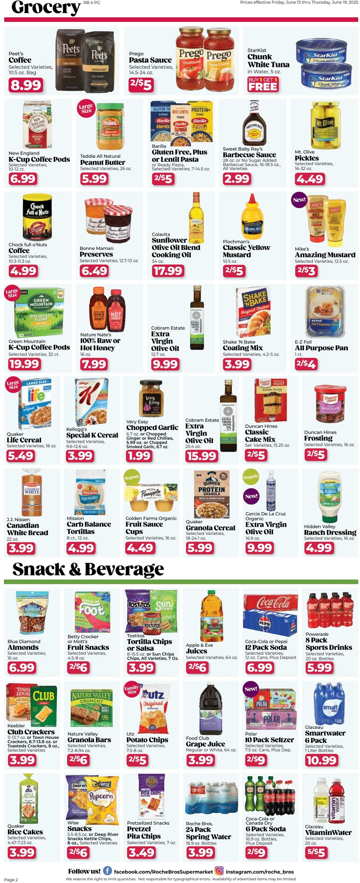 Weekly ad Roche Bros 06/13/2025 - 06/19/2025