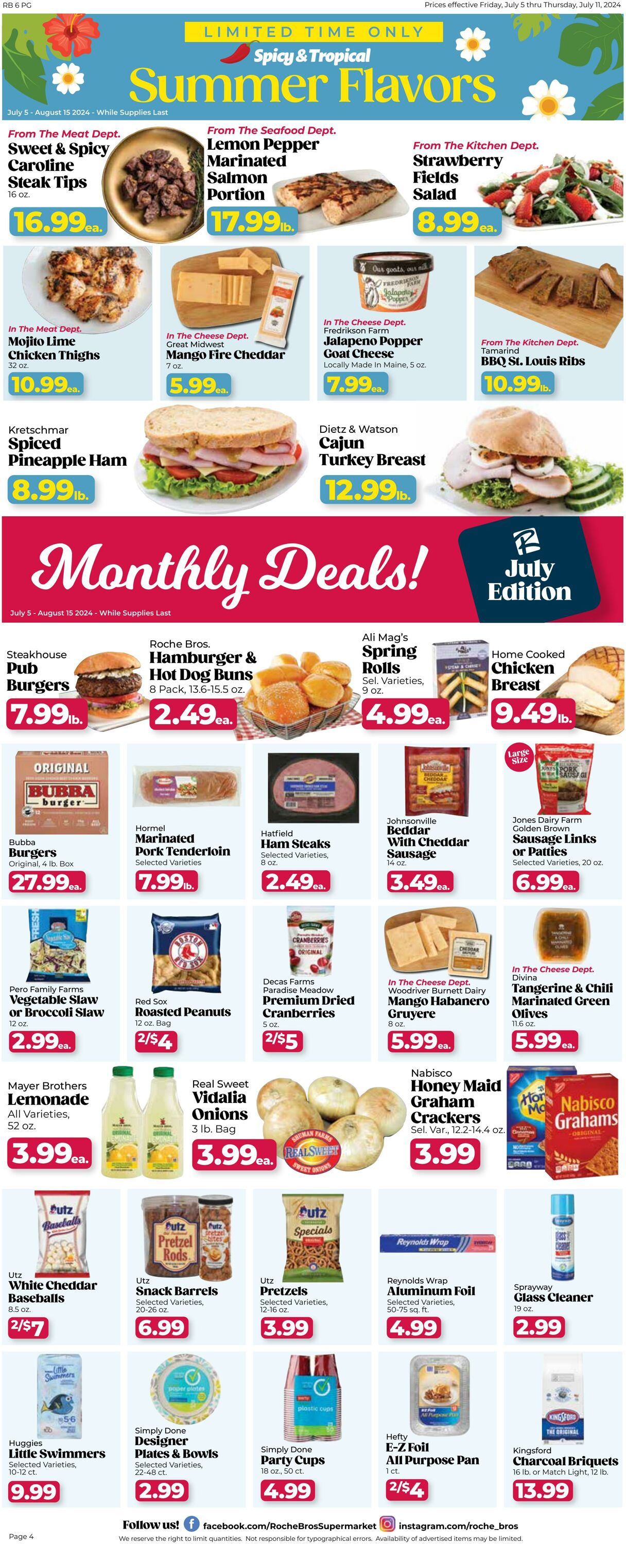 Weekly ad Roche Bros 07/26/2024 - 08/01/2024